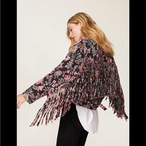Floral Fringe Women's Jacket